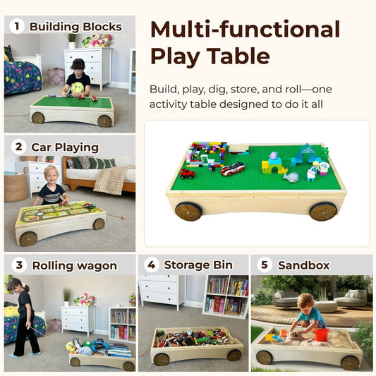 🎇Montessori Multifunction Toddler Activity Table✨